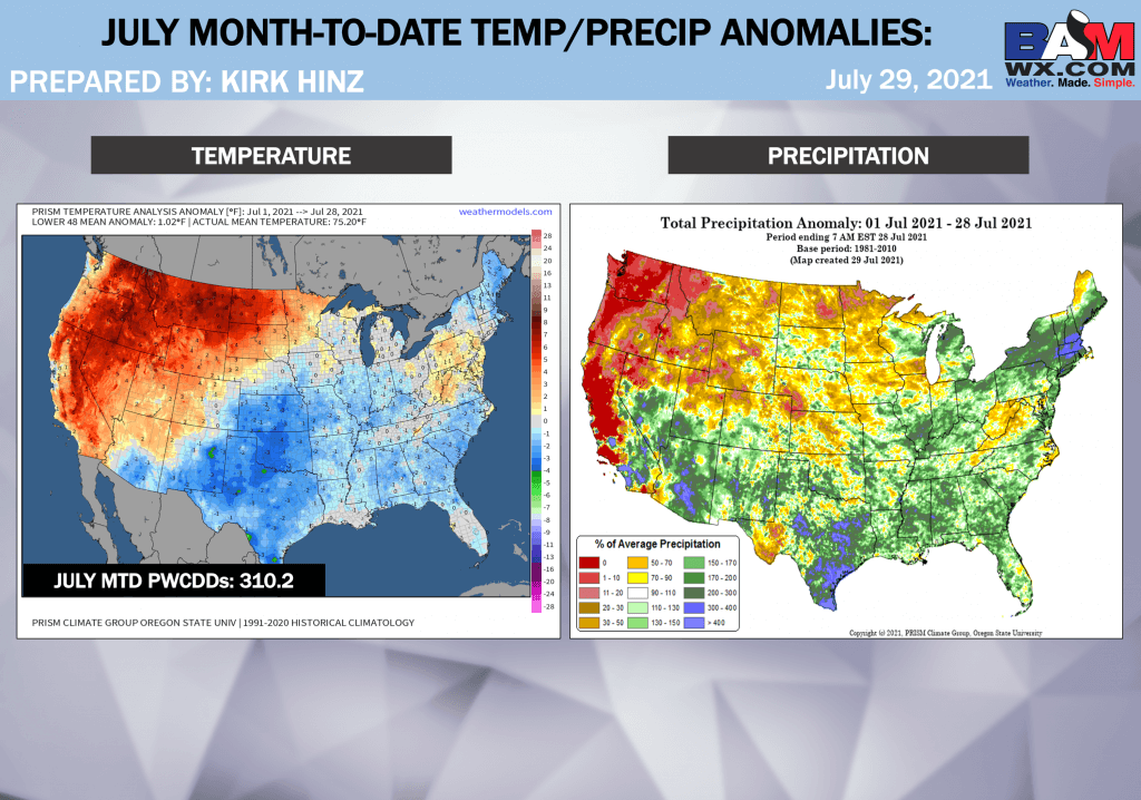 7-29-21 Long-range: Sharing final August forecast outlooks today and risks. M.