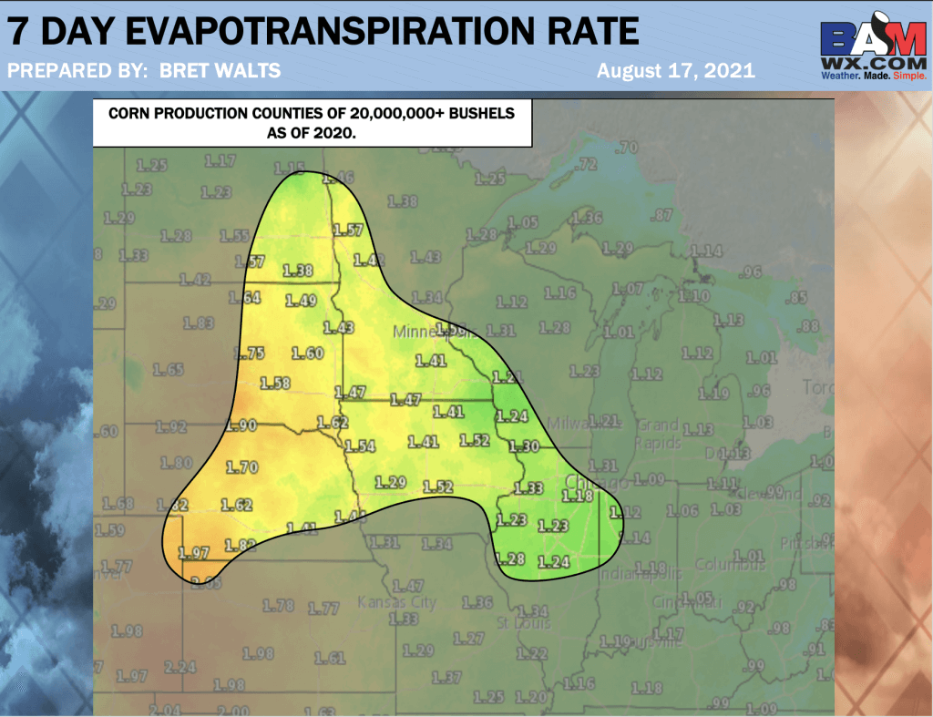 8-17-21 AM Ag Weather Report: Uptick in moisture chances in drought areas into next week. B.