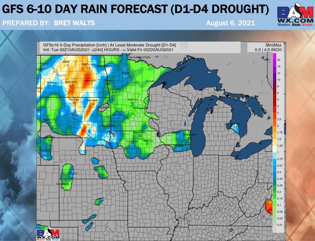 8-10-21 AM Ag Weather Report: Active in the E. Ag Belt this week. Watching tropical cyclone risk early-mid next week. B.