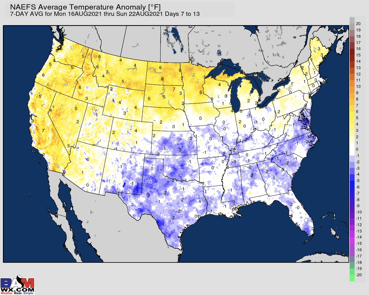 8-9-21 Early AM Energy Report: Widespread warmth this week – watching a few cold fronts for Mid-August. B.