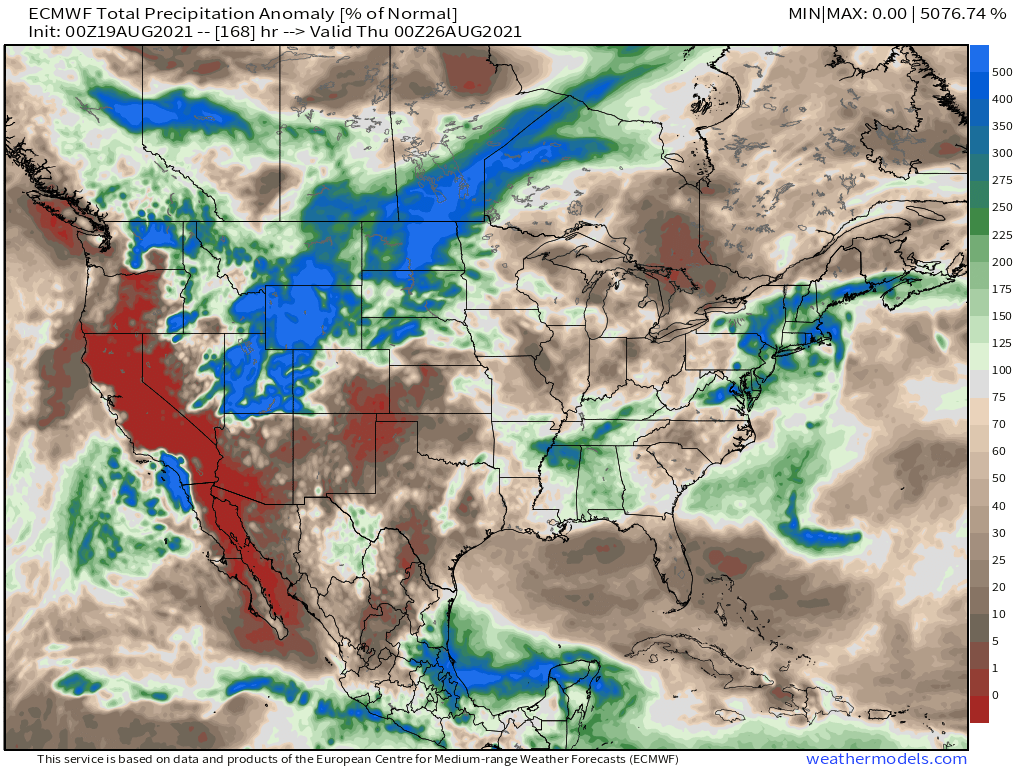 8-19-21 Long-range: Discussing warmer / less active trends late Aug to early Sept today. K.