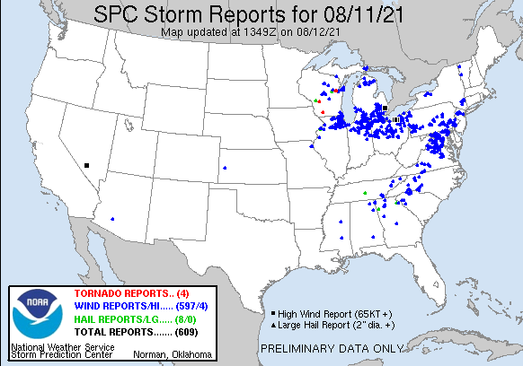 8-12-21 Long-range: Quick update on short-term storm clusters, TS Fred & latest mid-August trends. K.