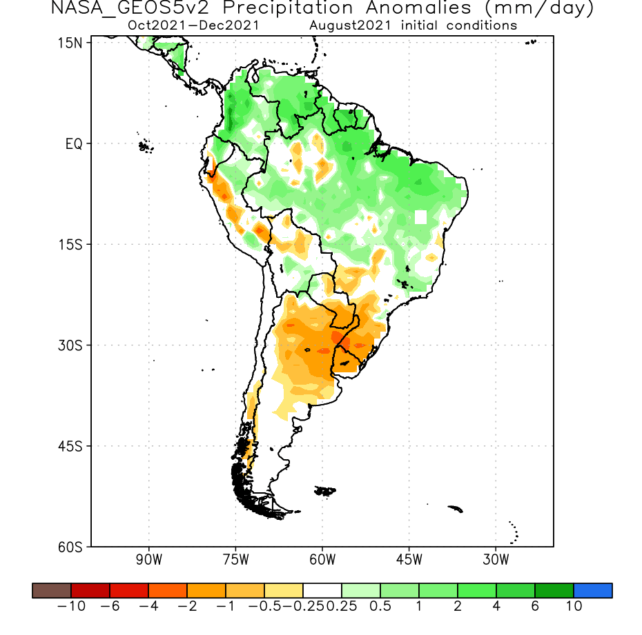 9-7-21 South America: Updated spring (Oct-Nov-Dec) forecast thoughts & research. K.