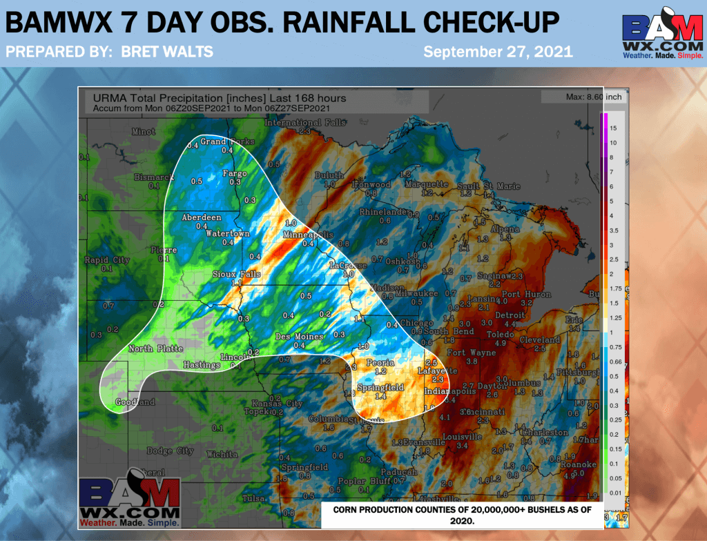 9-27-21 AM Ag Weather Report: Increasing moisture in the Plains late this week. Keeping an eye on W. Pac typhoon. B.