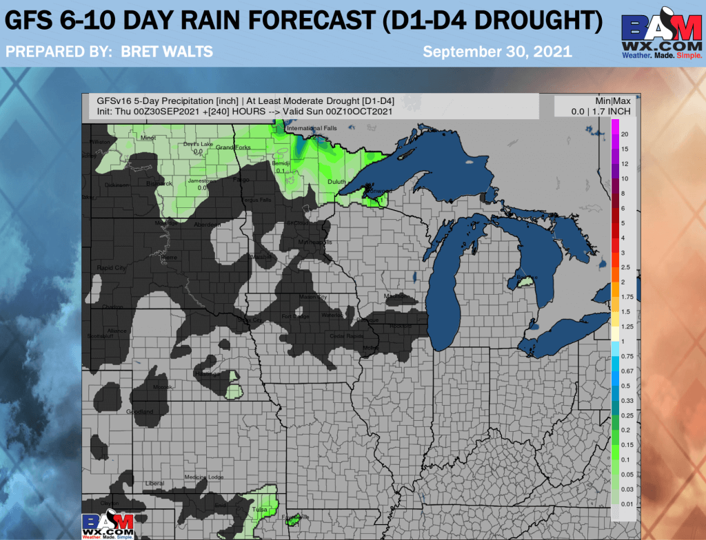 9-30-21 AM Ag Weather Report: Data not seeing cold front risk in week 2. Latest risks and trends. B.