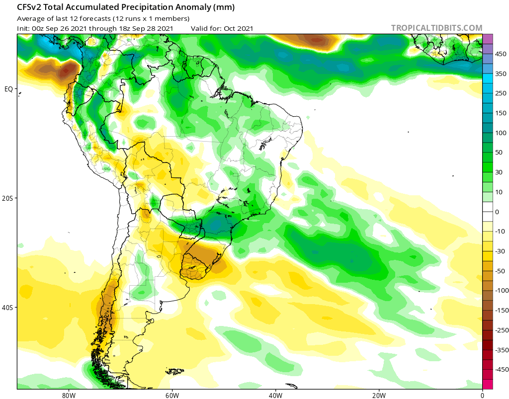 9-29-21 South America: Sharing final October forecast + preliminary November thoughts. La Nina influences continue ahead. K.