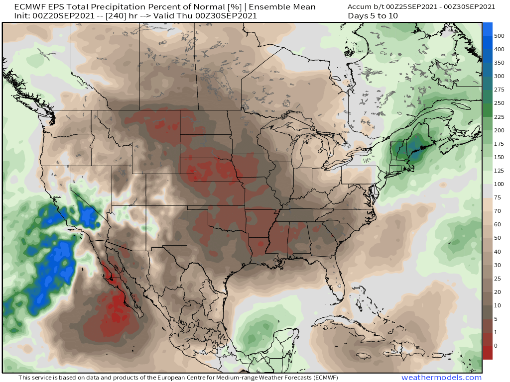9-20-21 AM Ag Weather Report: Active E. Ag Belt early this week. Cooler, drier to end this week. B.