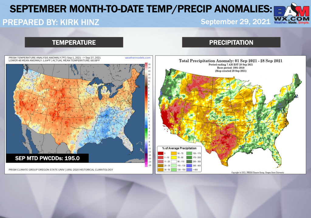 9-29-21 Long-range: Sharing Final Oct outlooks + risks to the pattern ahead. M.