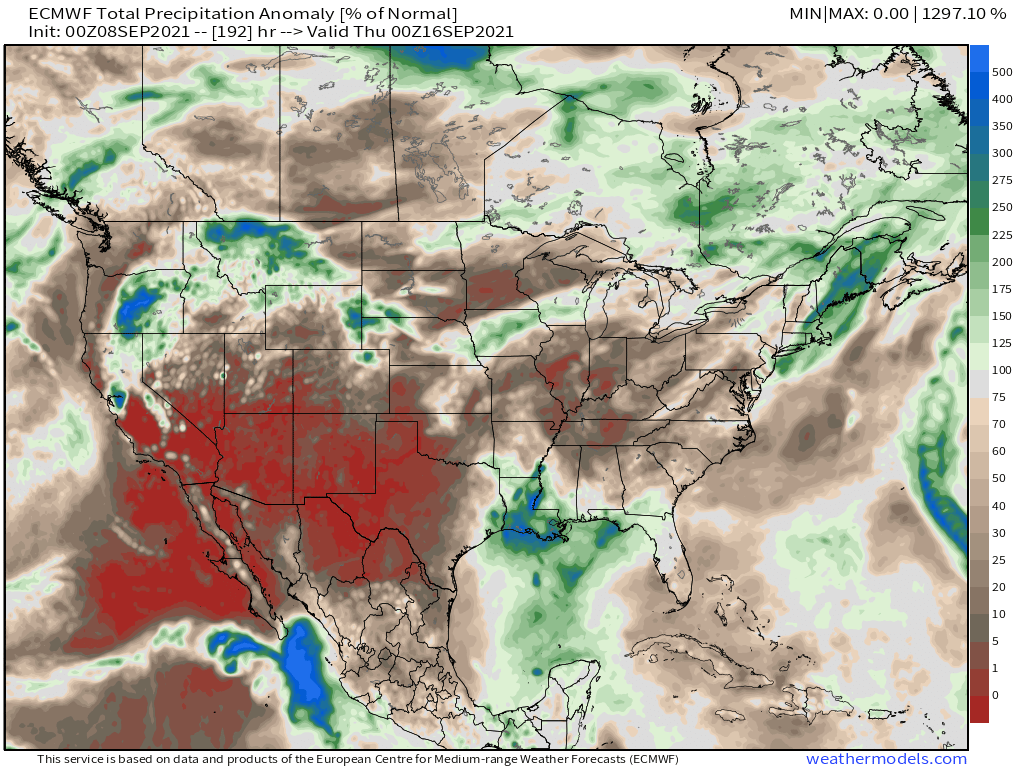 9-8-21 Long-range: Latest details on on increasing warm risks aided by Super Typhoon Chanthu plus Prelim Nov/Dec outlooks. B.