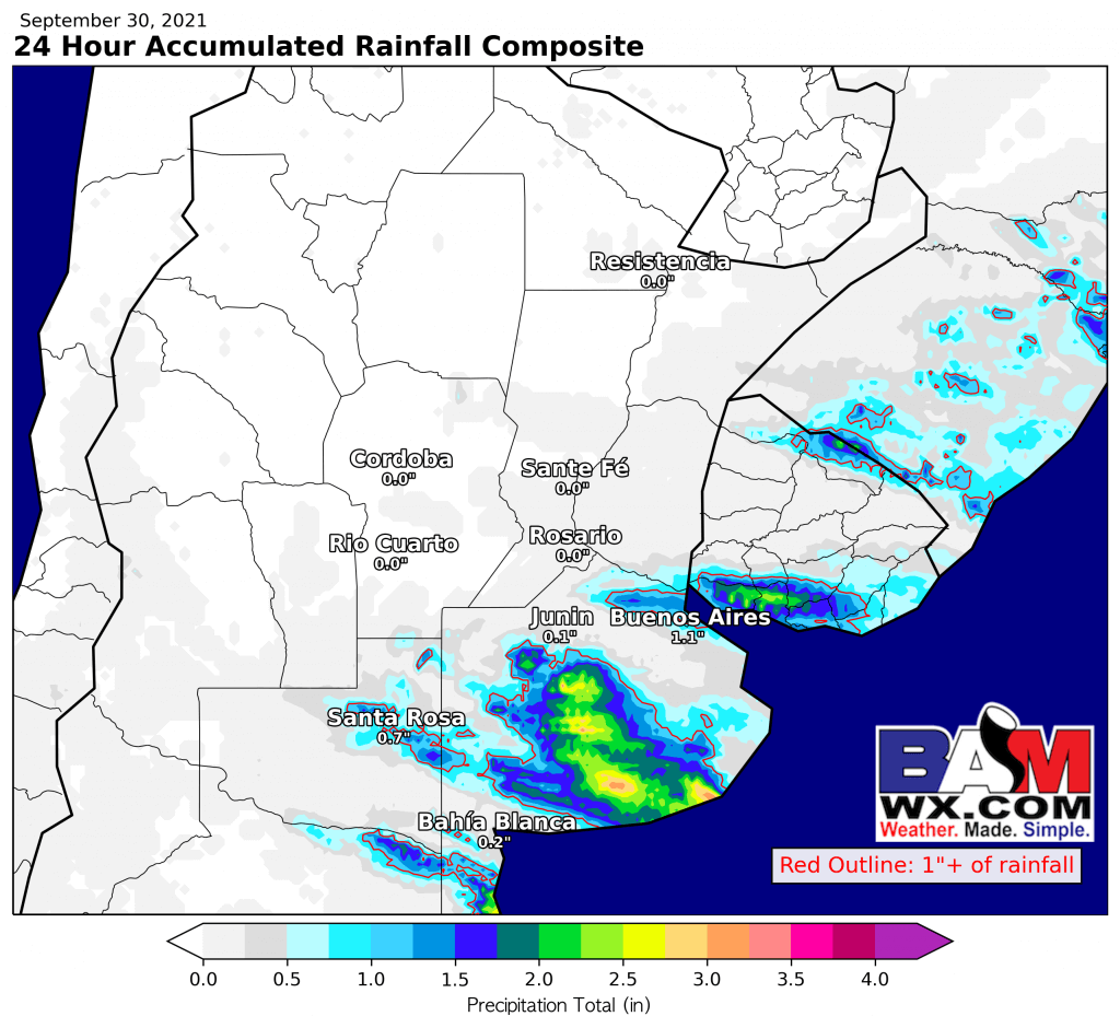 10-1-21 South America: Detailed week-by-week breakdown of October. K.