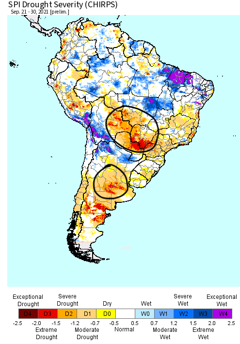 10-4-21 South America: September rainfall verification + detailed breakdown of the next 2-3 weeks. K.