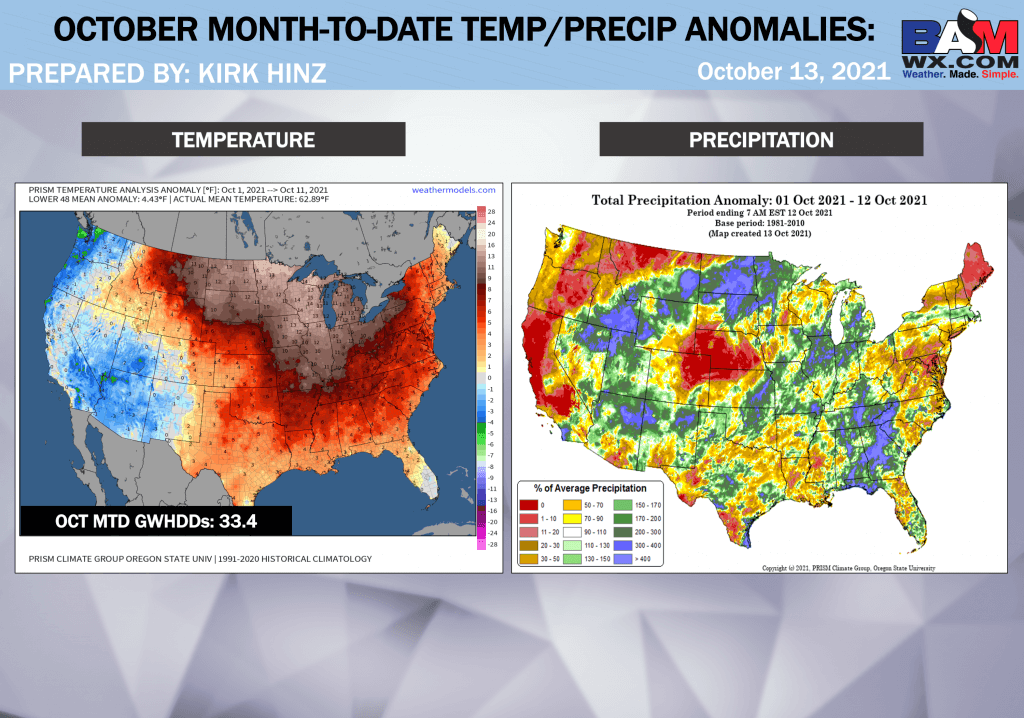 10-13-21 Long-range: Discussing frost/freeze risks + impactful cold fronts ahead. K.