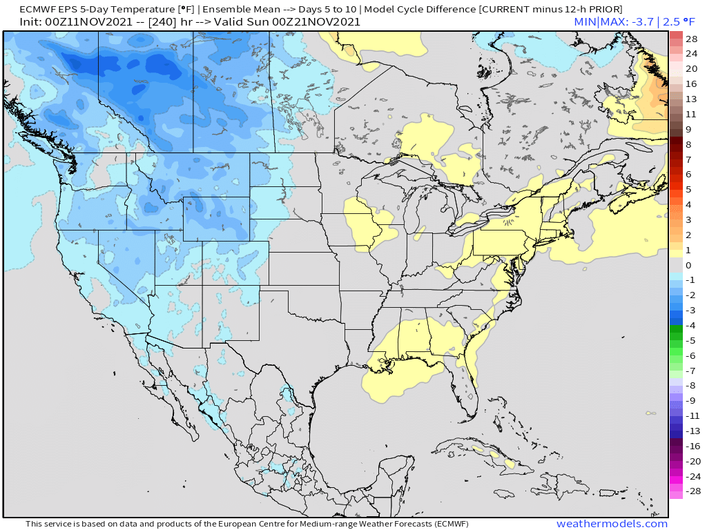 11-11-21 Early AM Energy Report: Latest details on pattern volatility and overnight model trends. B.
