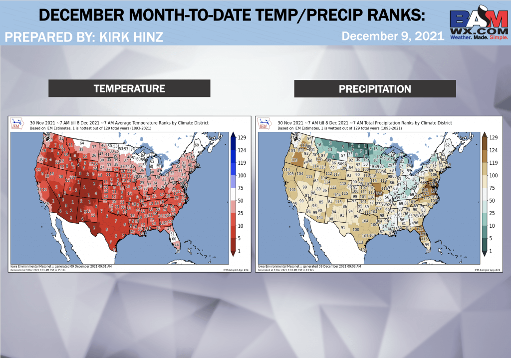 12-9-21 Long-Range: Signals for cold late month continue to increase. Latest thoughts on the transition here. B.