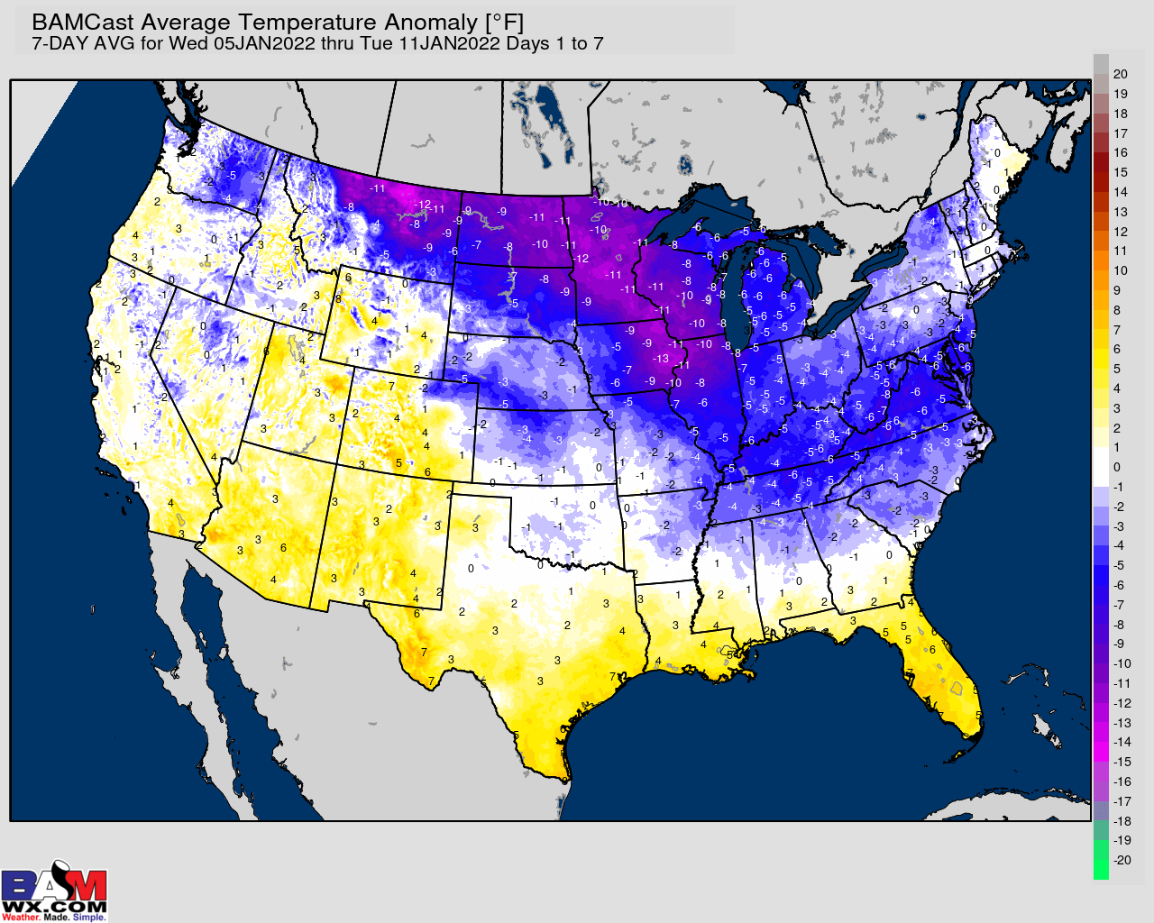 1-5-22 Long-range: Latest details on favored pattern evolution mid-late January. B.