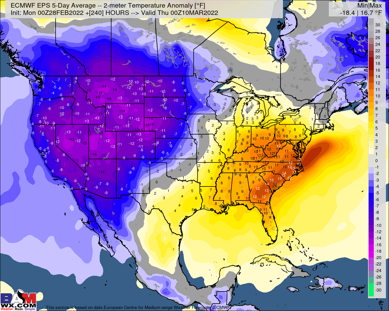 2-28-22 Early AM Energy Report: Warmer week 1 period – but pattern turns cooler/more volatile in week 2. B.