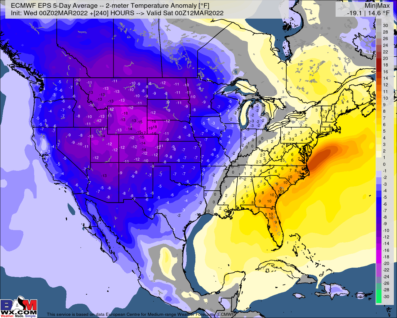 3-2-22 Early AM Energy Report: Mild week 1 gives way to colder week 2. Latest risks/duration of colder air mass. B.