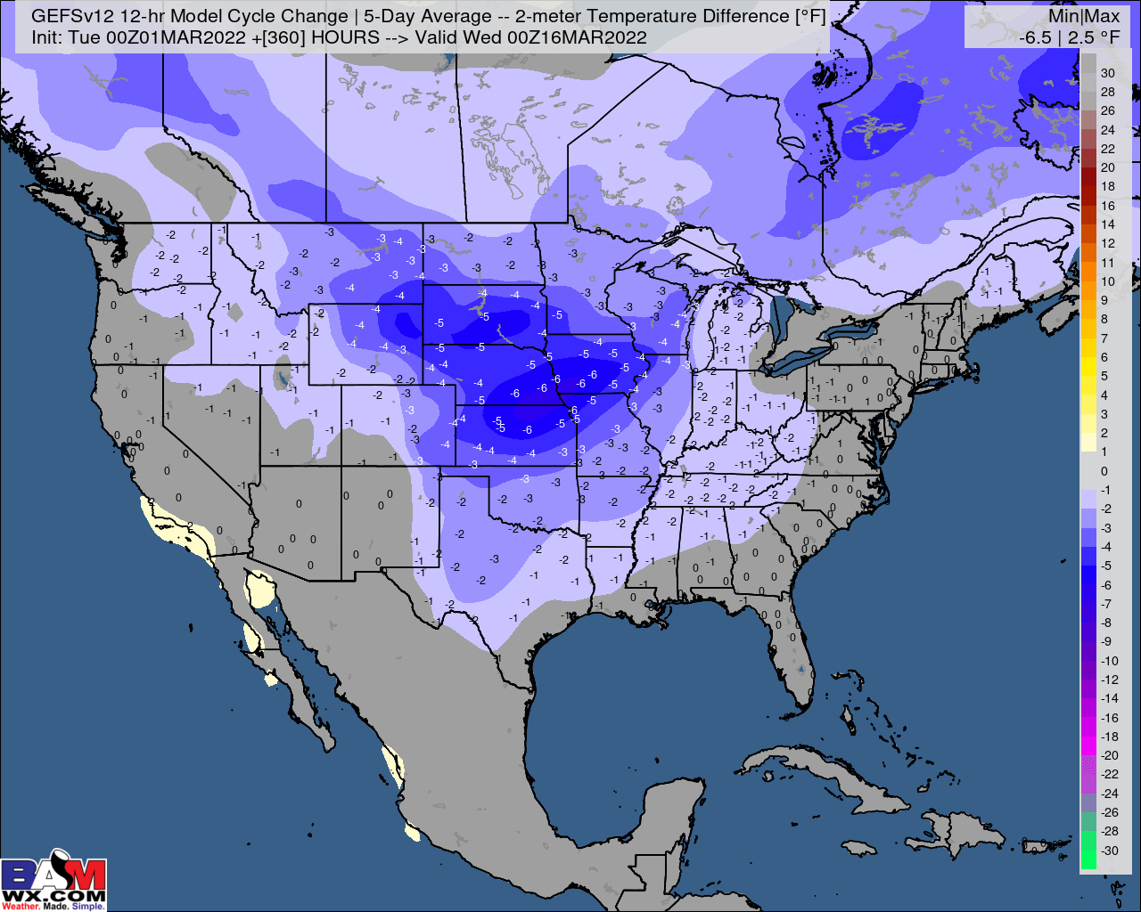 3-1-22 Early AM Energy Report: Latest thoughts on duration of week 2 colder risks. B.