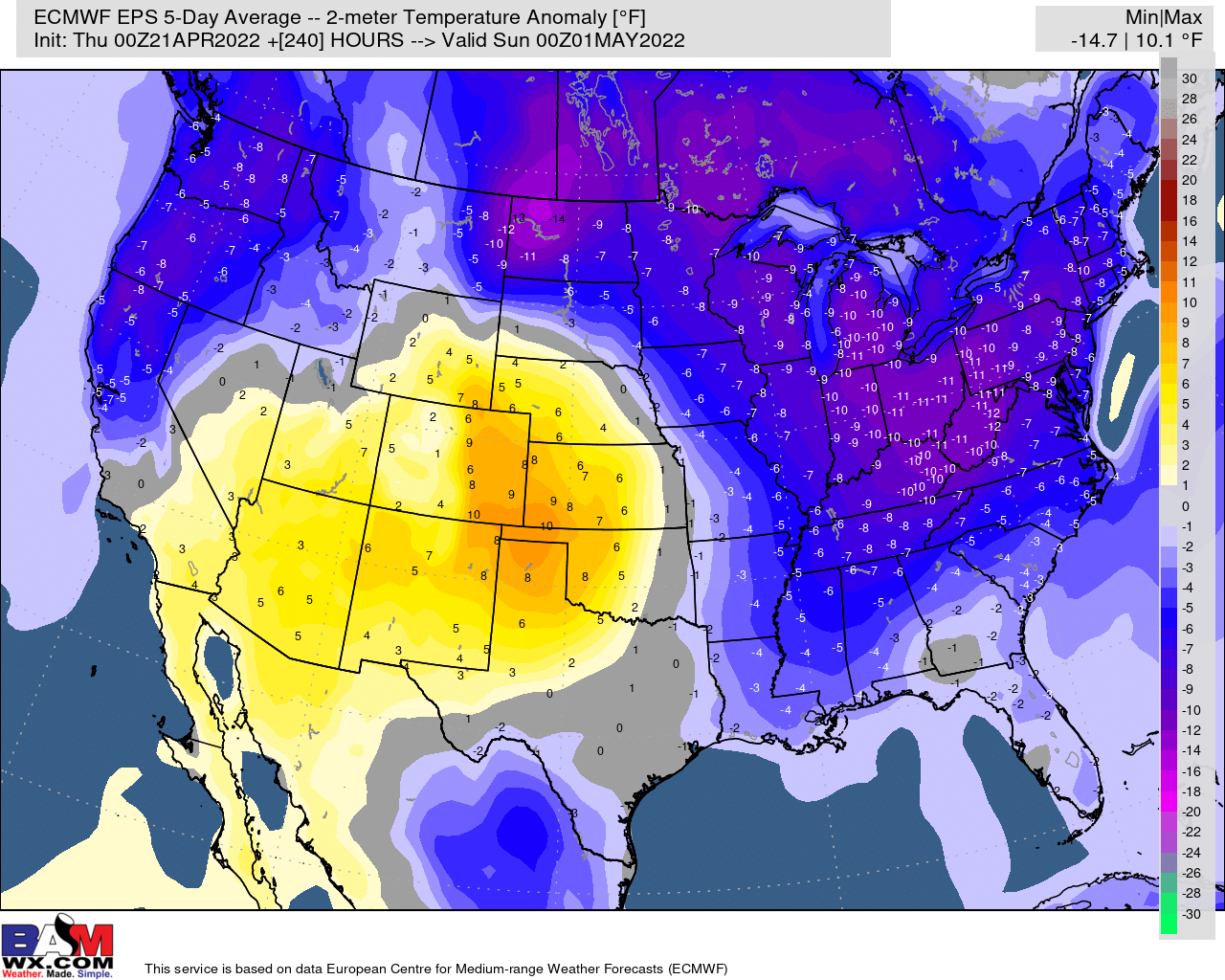 4-21-22 Early AM Energy Report: Analyzing risks to late week 2 model data. B.