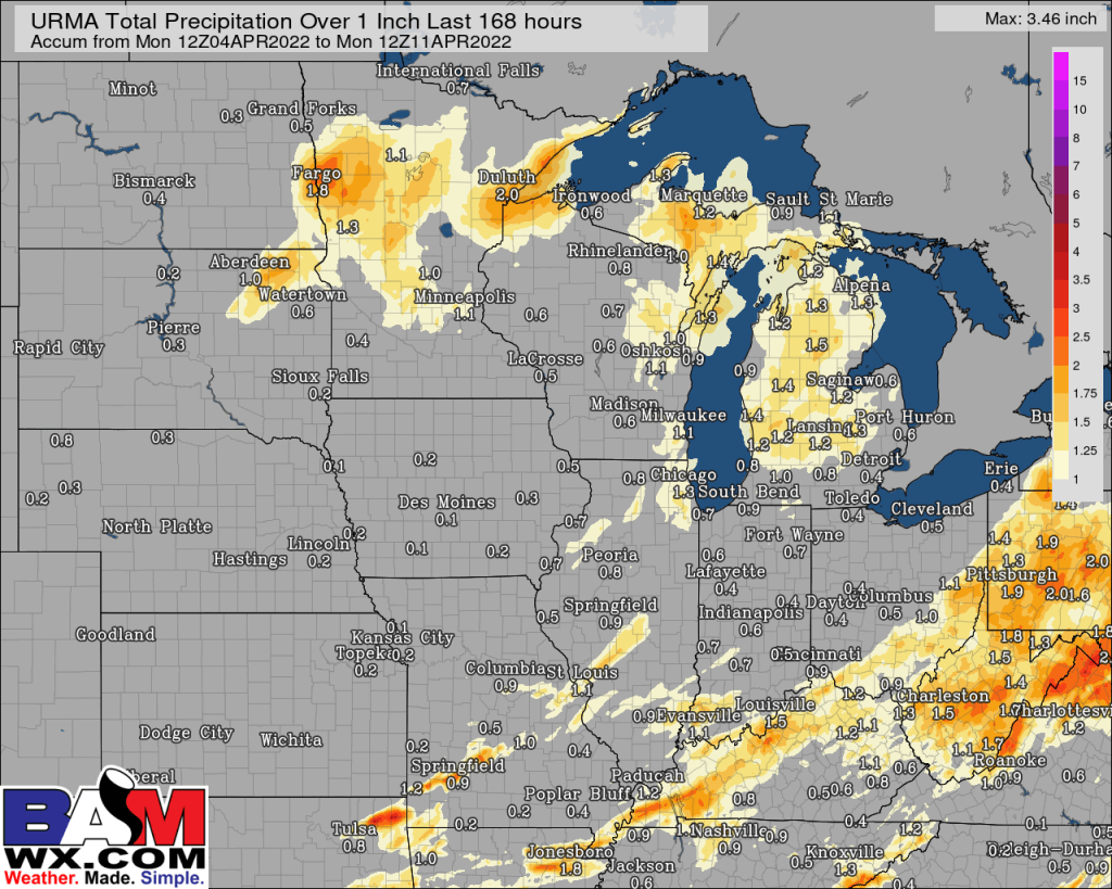 4-11-22 PM GFS Ag Weather Report: Discussing drier trends on mid-day GFS for much of Ag Belt. B.