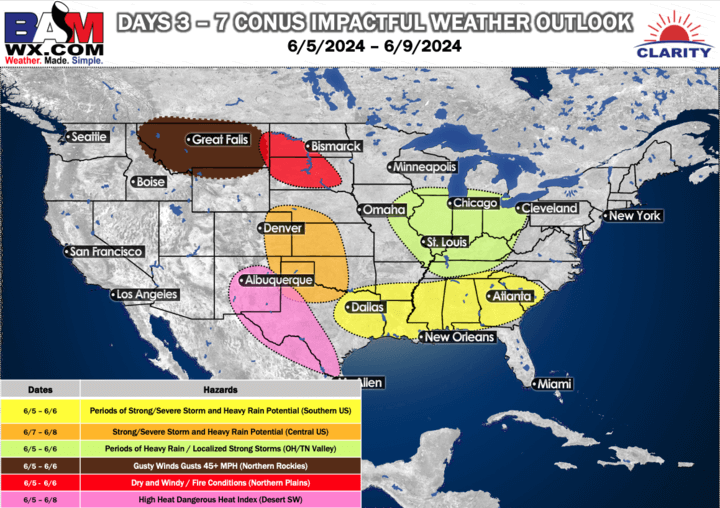 6-3-24 Long Range: Analyzing big mid-June data differences — late June/July heat risks. H.