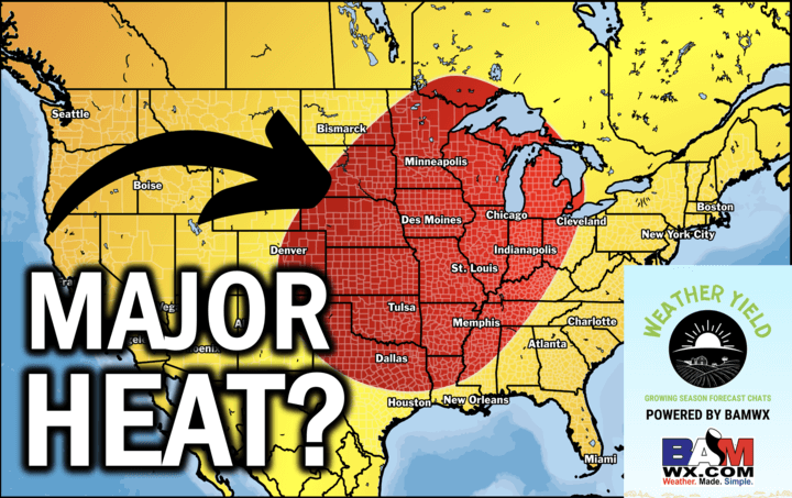 6-5-24 Long Range: Cooler in the short term before major heat wave to round out June. H.